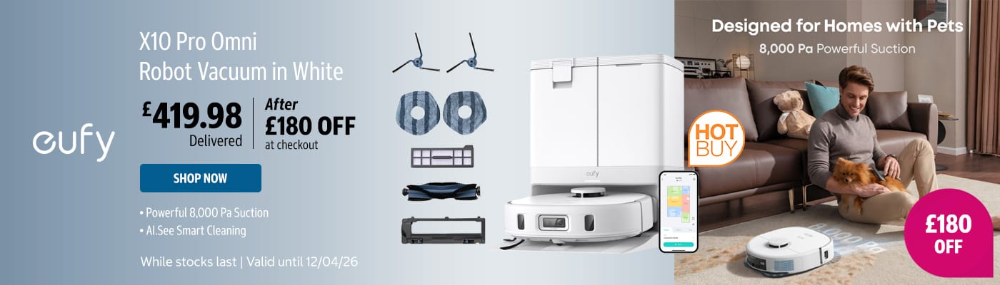 Eufy X10 Pro Omni Robot Vacuum in White