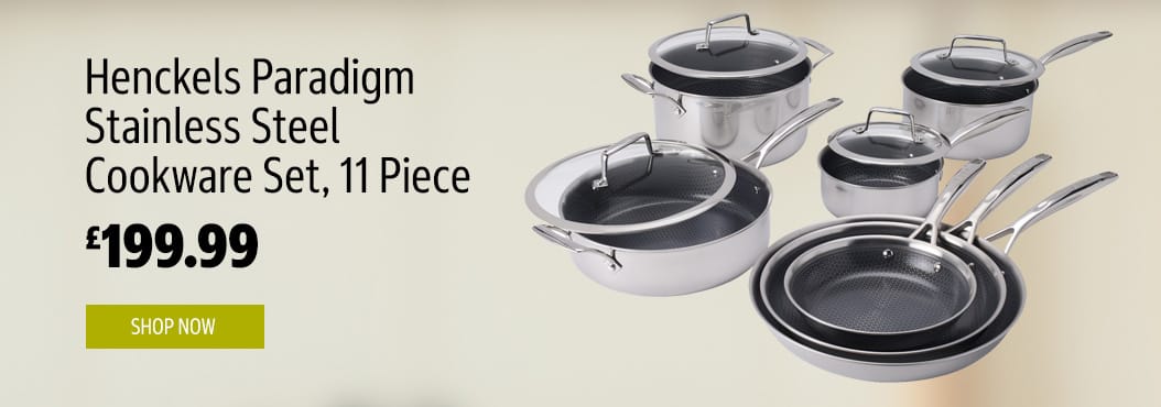 Henckels Paradigm Stainless Steel Cookware Set, 11 Piece