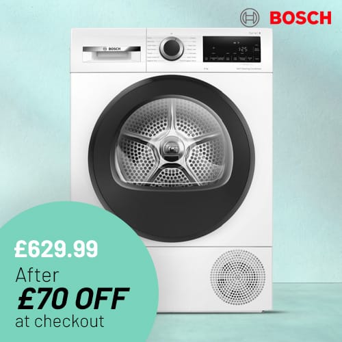 Bosch WQG245R2GB, Series 6, 9kg, Heat Pump Tumble Dryer A+++ Rating in Graphite