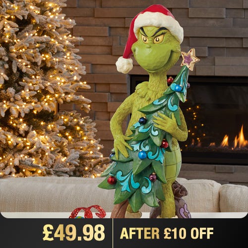 20 inch Holiday Grinch Statue by Jim Shore