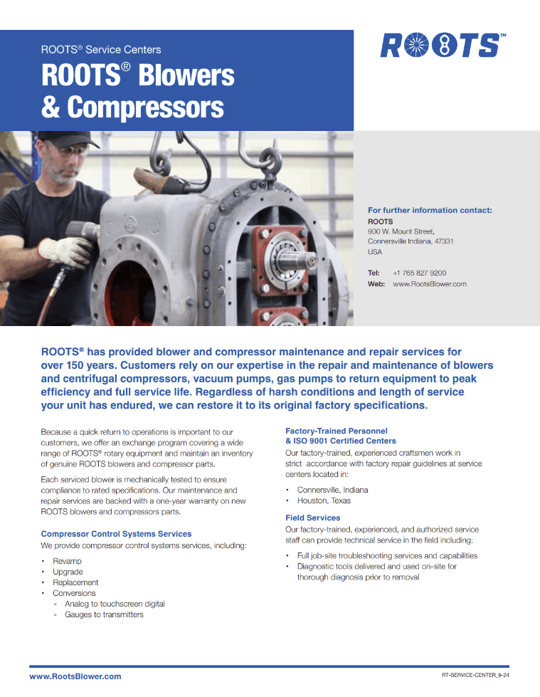 Service Centers Brochure Cover