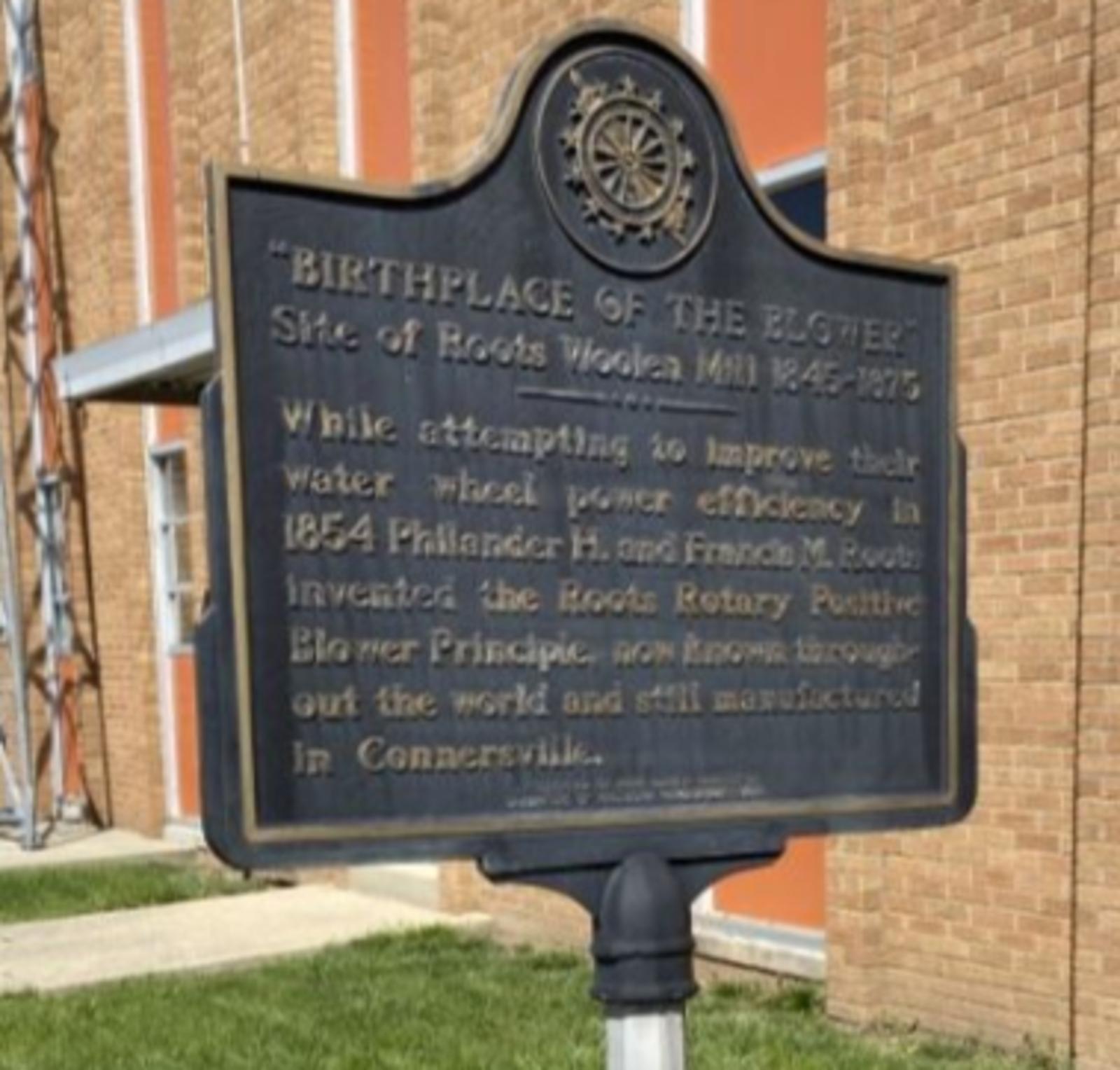 Roots Connersville plaque