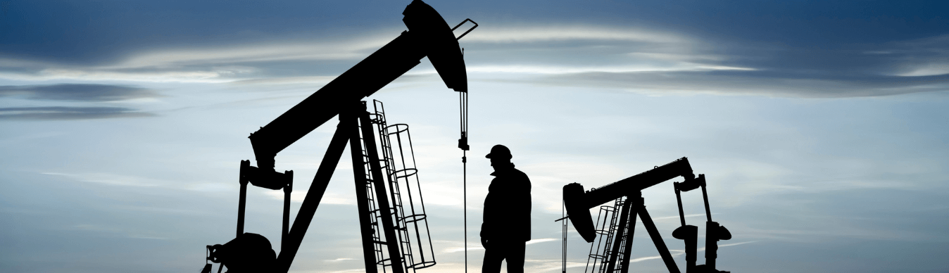 Homepage banner with industrial silhouette