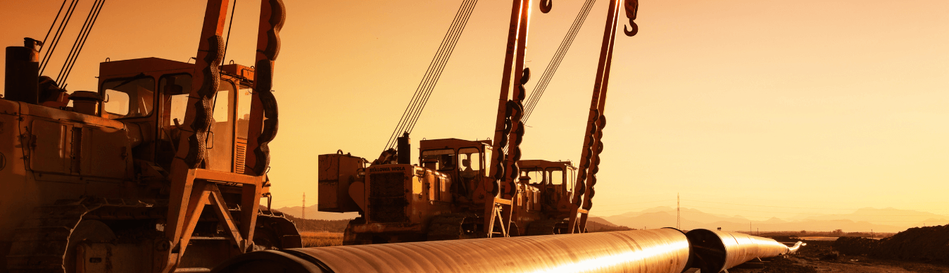 Products page banner with industrial equipment