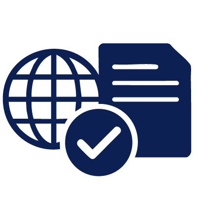 Compliance with International and Local Standards icon