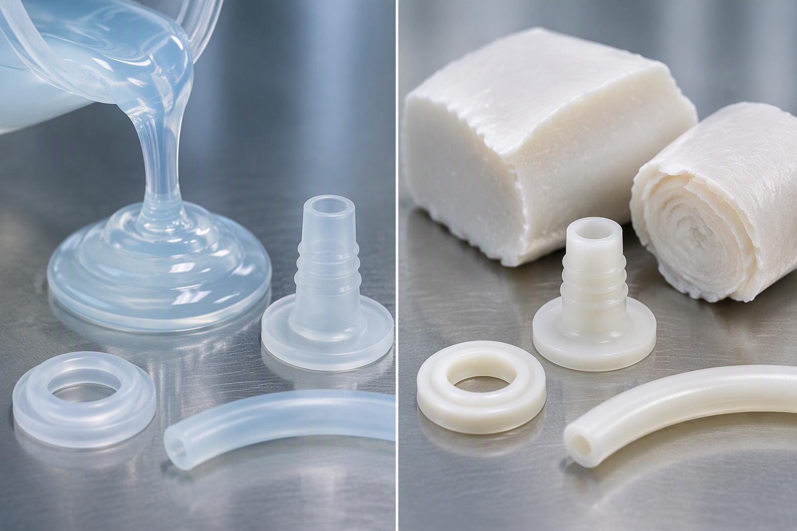 LSR and HCR silicone materials comparison