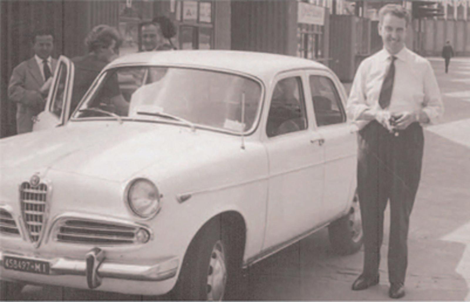 Roberto Gabbioneta, founder of Garo standing next to a car