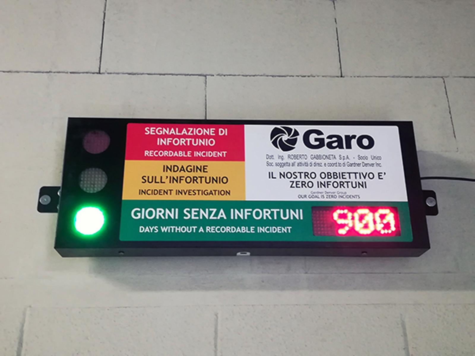 GARO Sicurezza 900 giorni