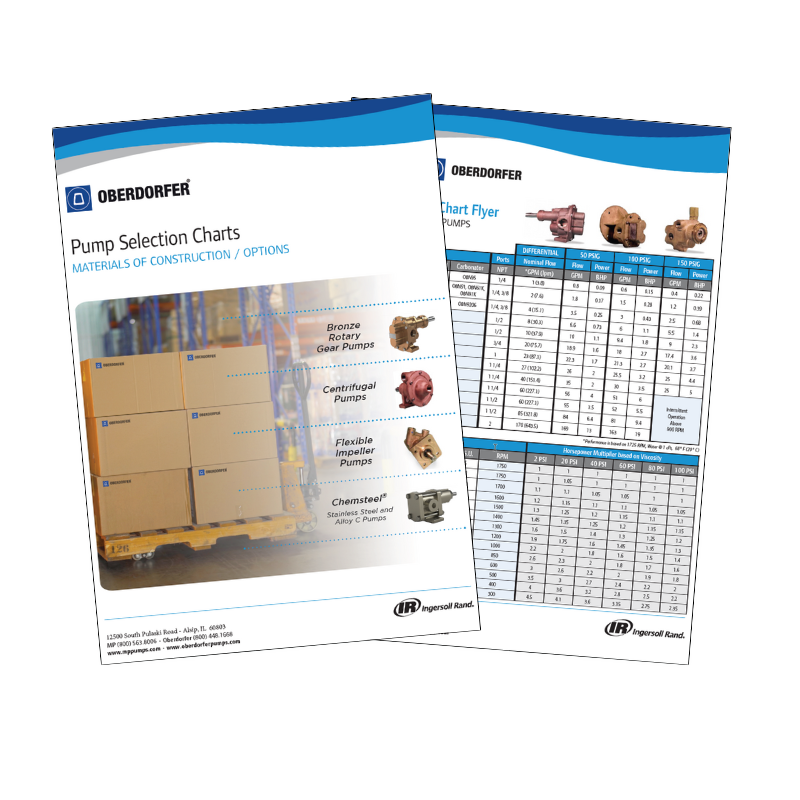 Oberdorfer Pump Selection Chart