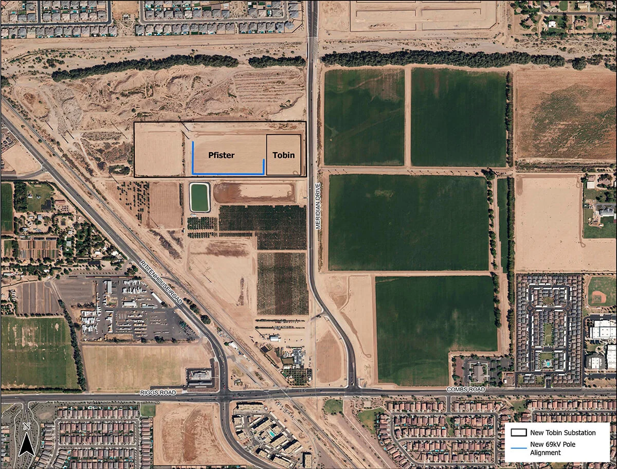 Tobin Pfister Substations Map