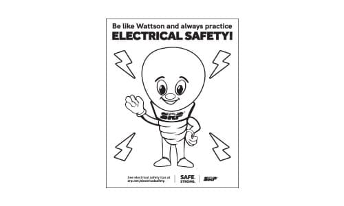 Electrical Safety Coloring Sheet