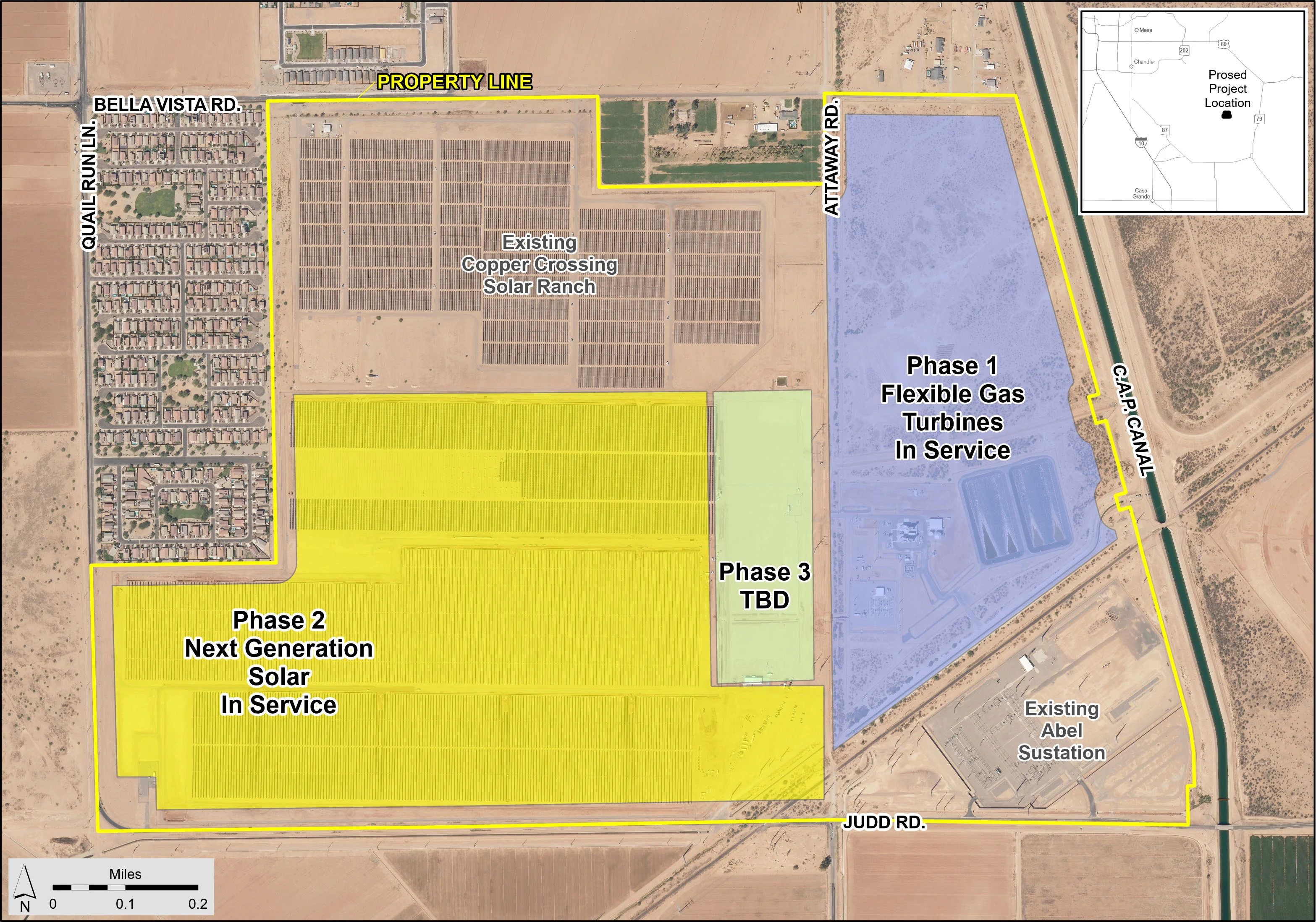 Mapa del Centro de Energía e Investigación Copper Crossing