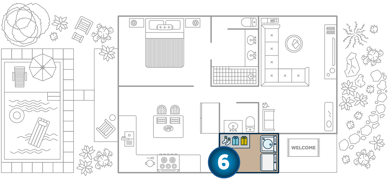 floorplan laundry room
