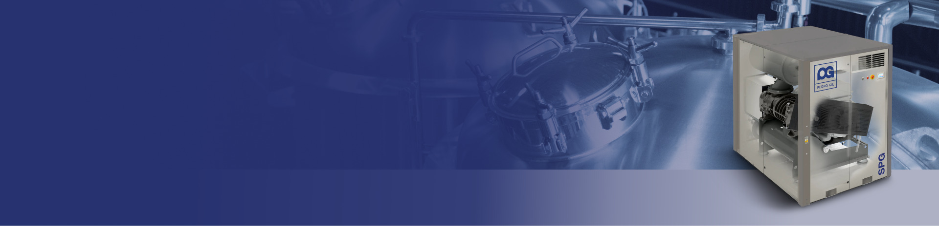 Screw compressor banner