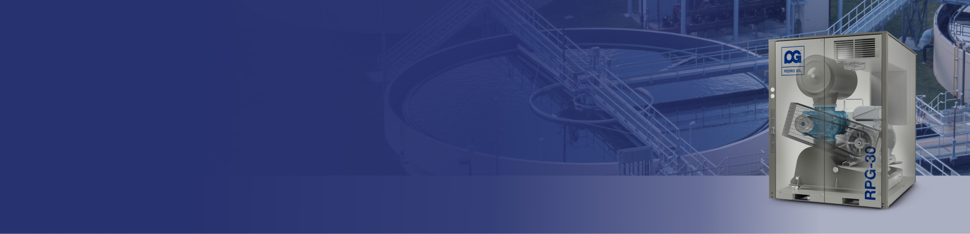 Lobe blower banner