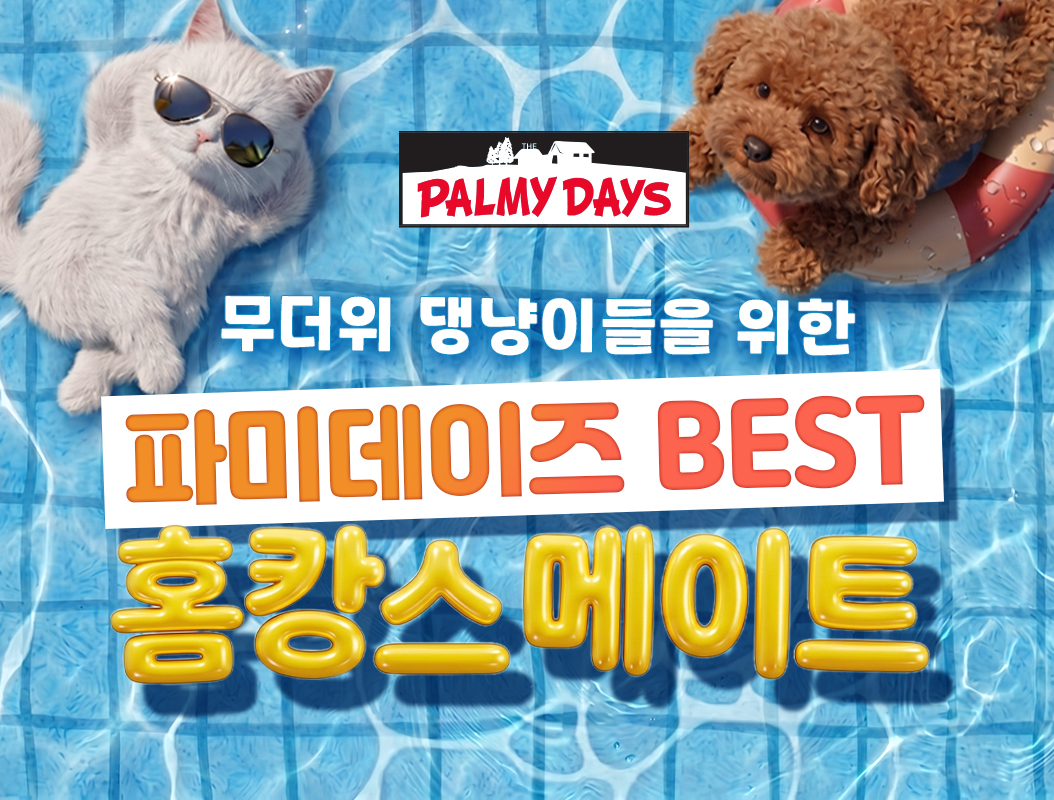 무더위 댕냥이를 위한 홈캉스 메이트