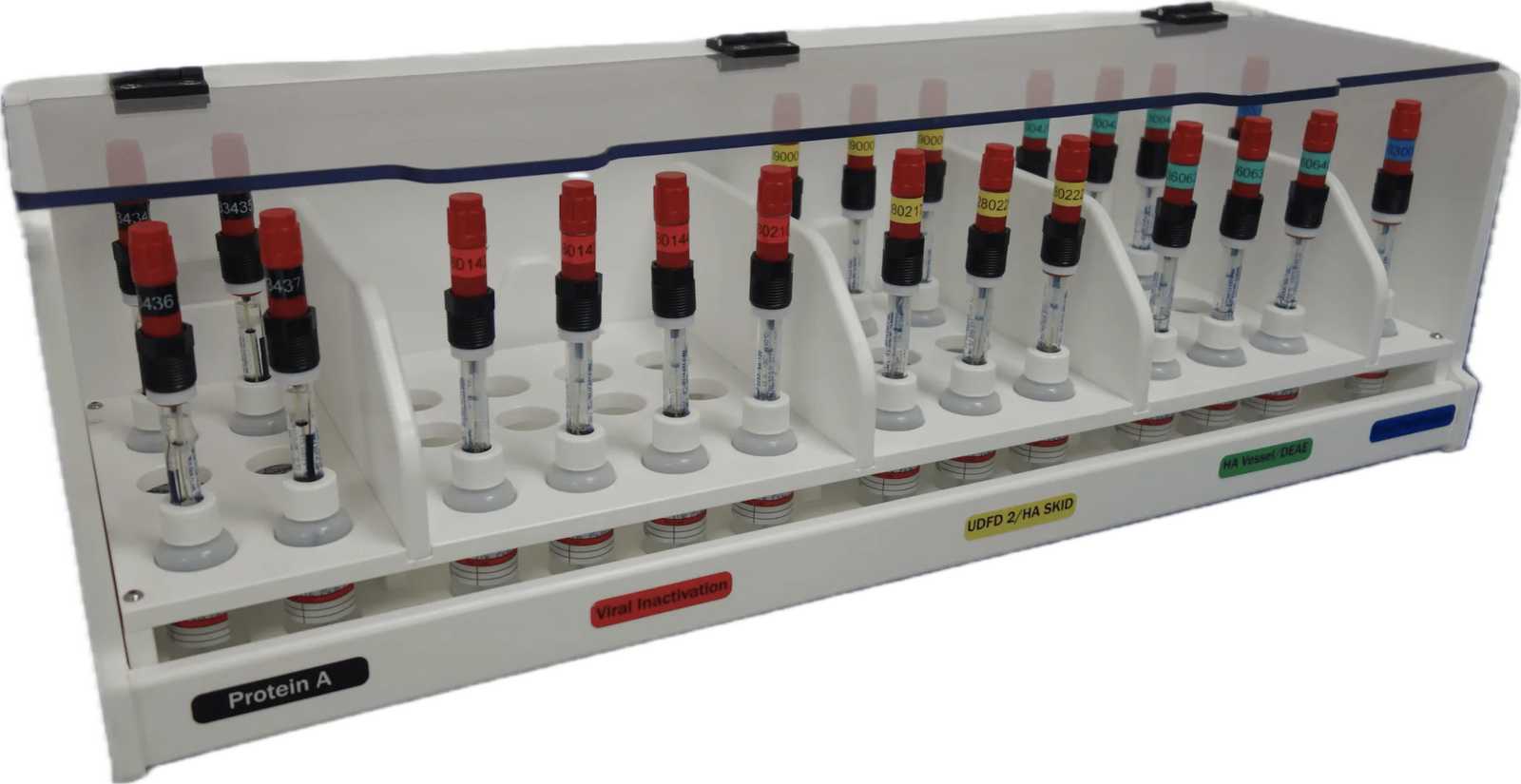 Probes in white storage