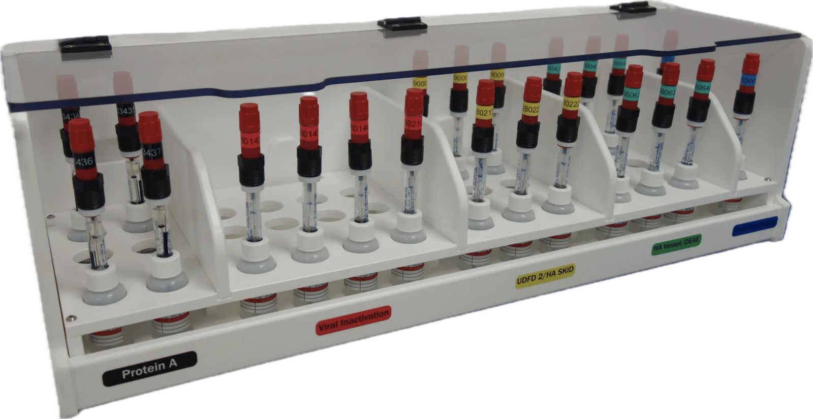 Probes in white storage